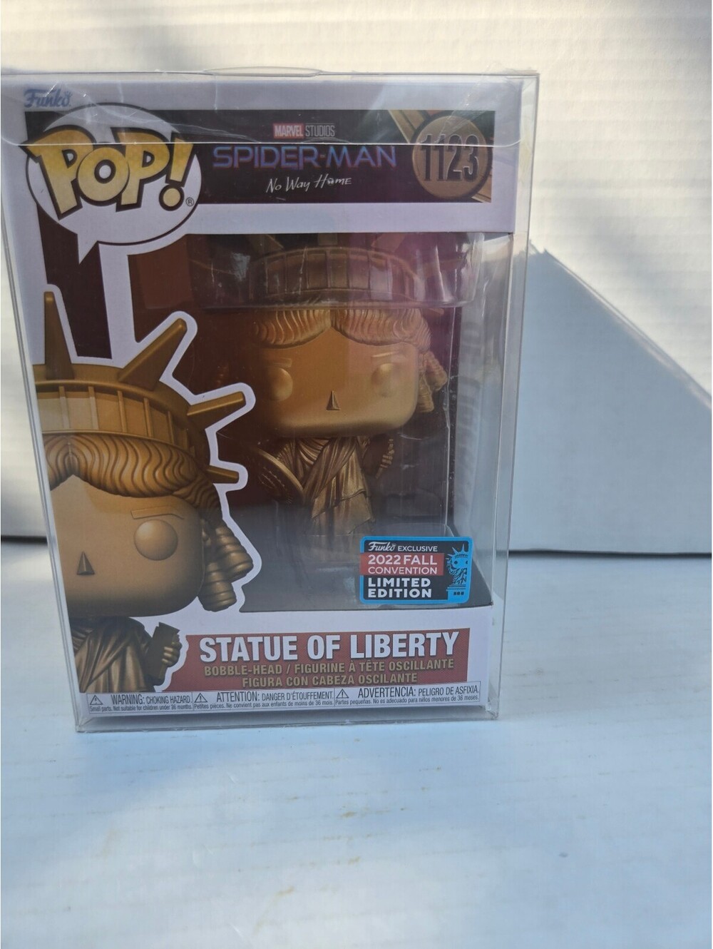 Funko Pop! Marvel Spider-Man No Way Home Statue of Liberty #1123 Collectible Bob